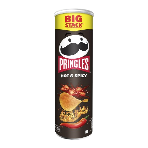 رقائق البطاطس برينجلز  حار وحار  200 جم